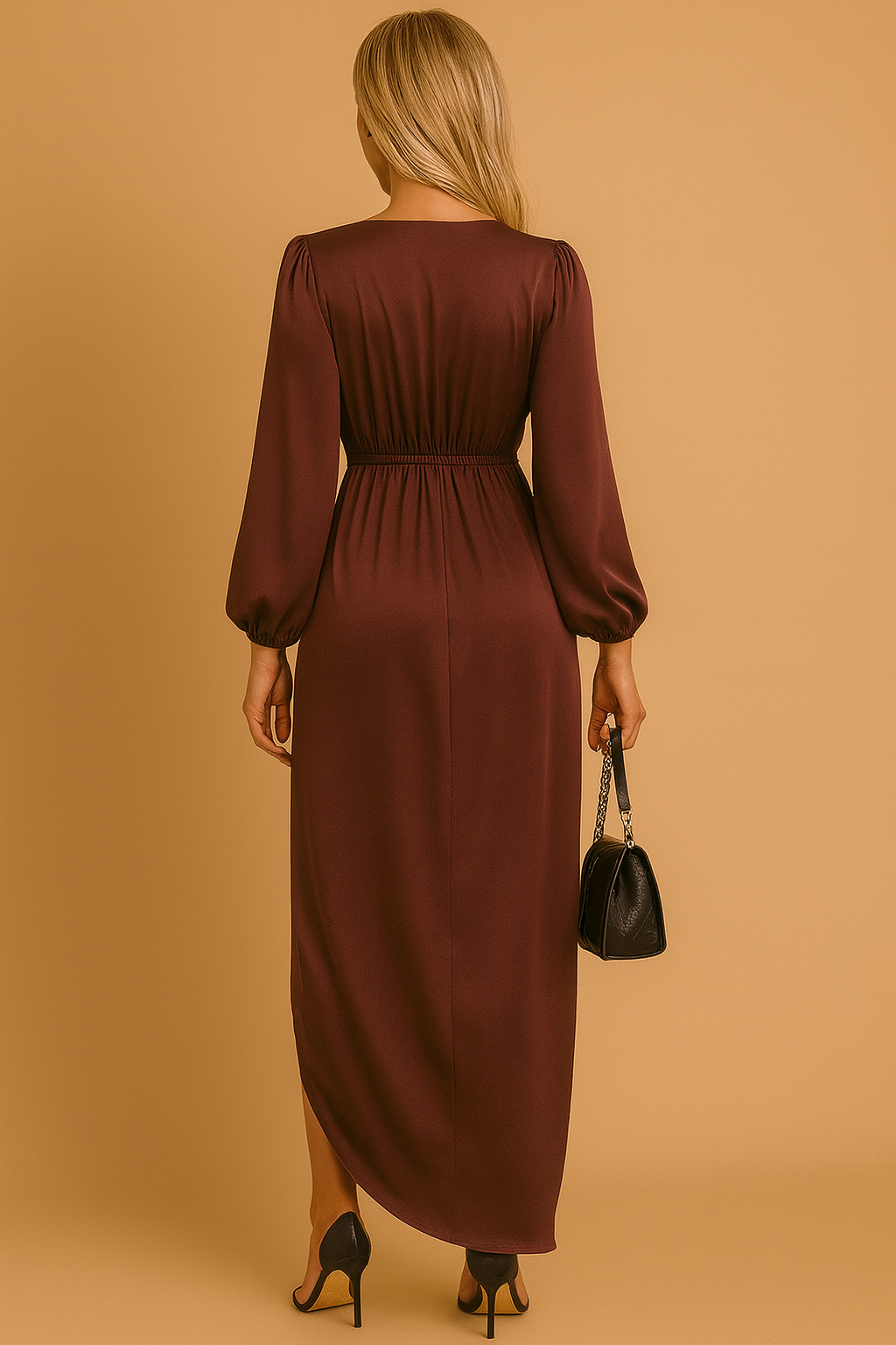 Sophisticated Satin Midi jurk