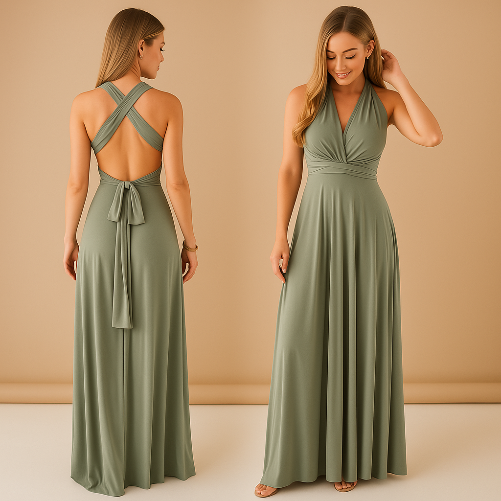 Wikkeljurk met overlengte bandjes