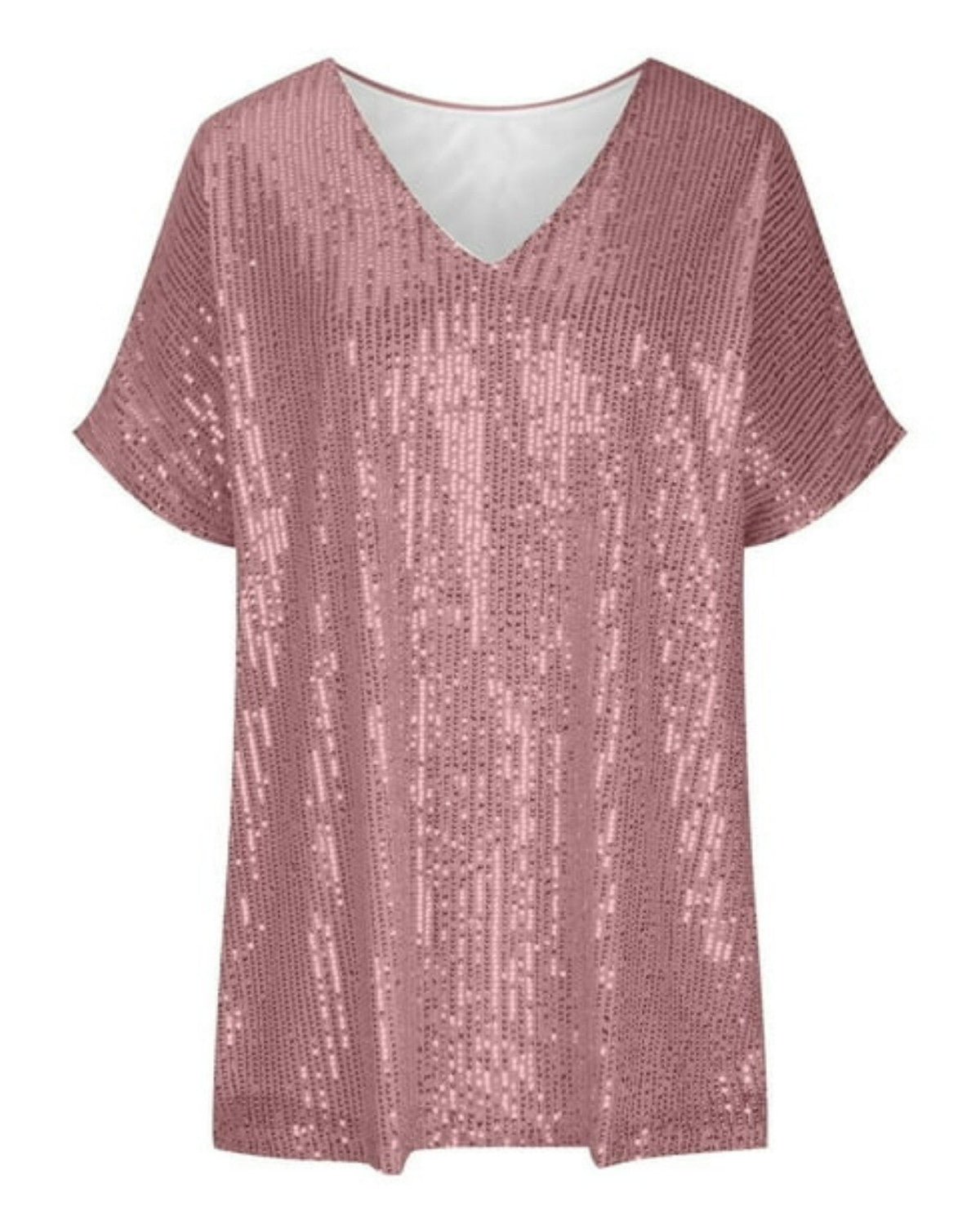 Stijlvol glinsterend pailletten t-shirt