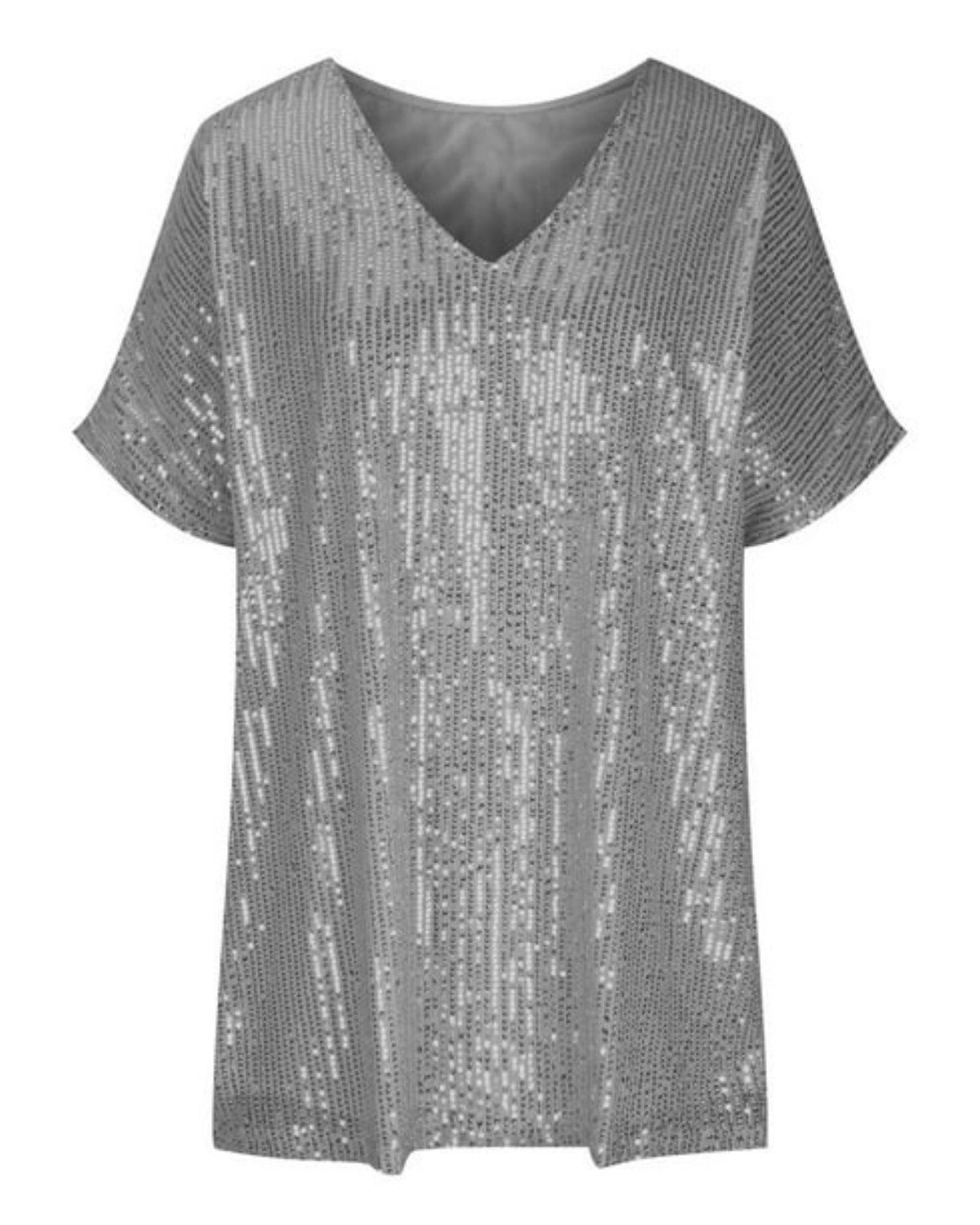 Stijlvol glinsterend pailletten t-shirt