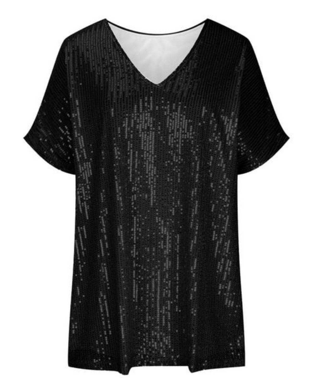 Stijlvol glinsterend pailletten t-shirt