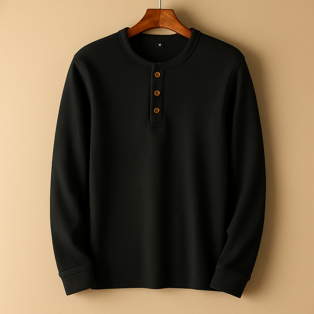 Casual longsleeve overhemd met relaxte pasvorm voor heren
