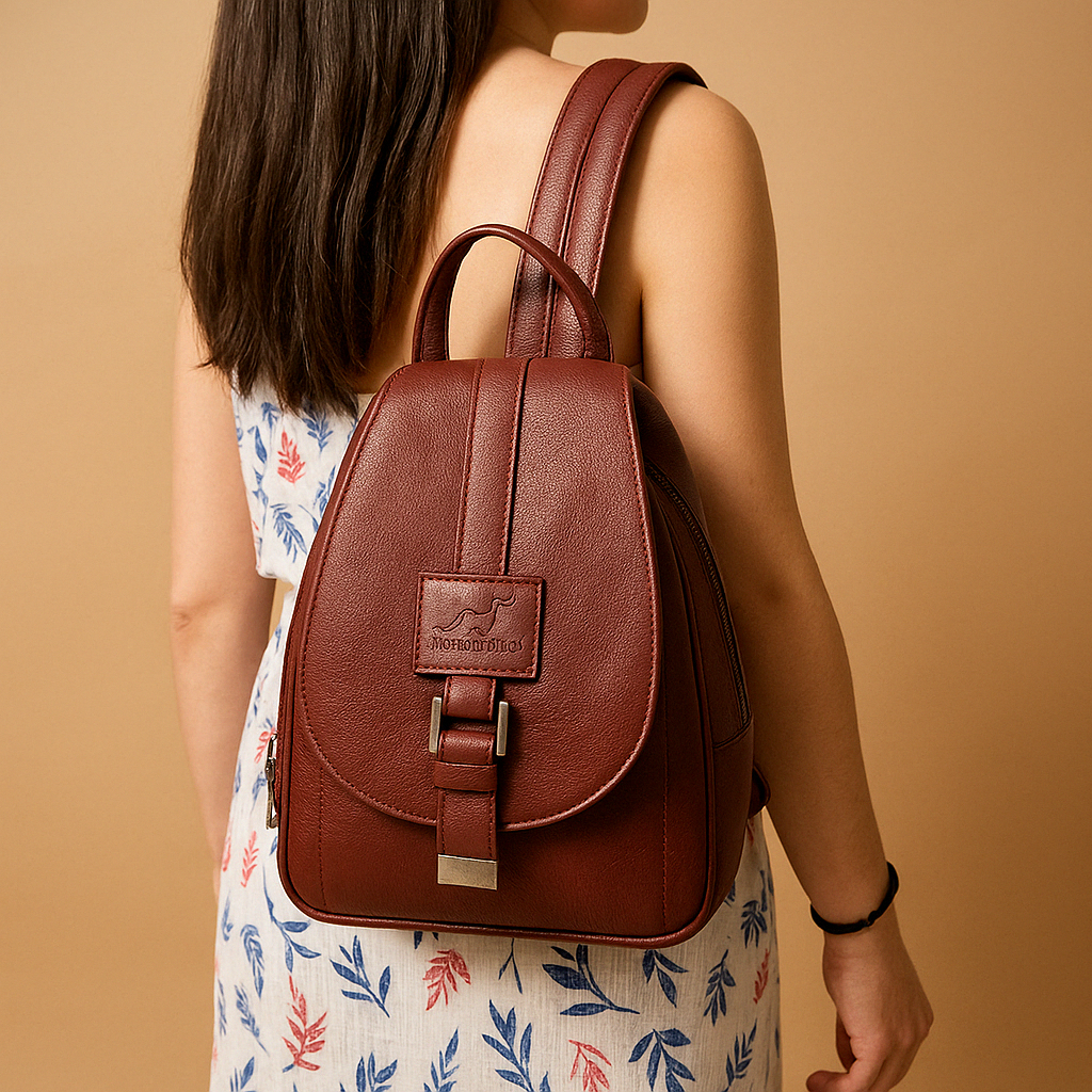 Elegante PU-leren rugzak met minimalistisch design