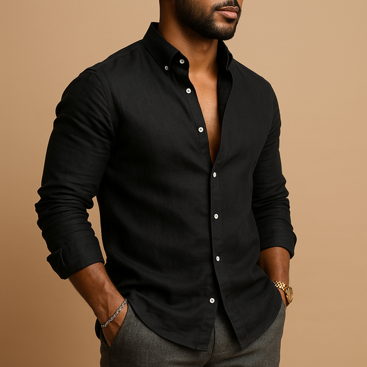 Overhemd met comfortabele pasvorm voor heren