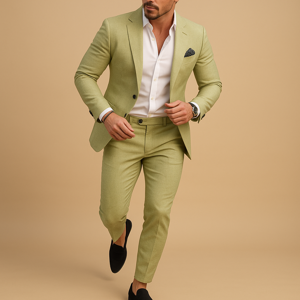 Slim fit herenpak met blazer en pantalon voor formele gelegenheden