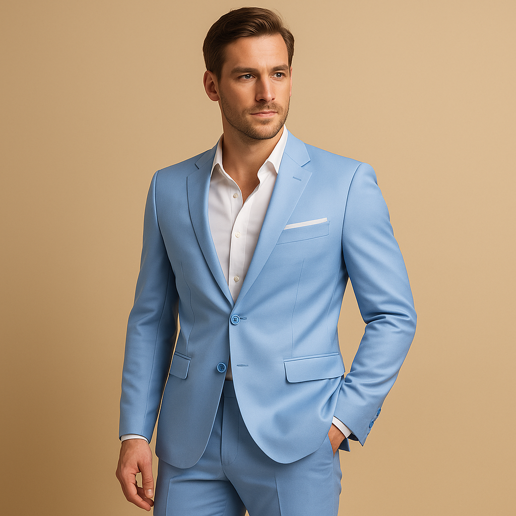 Slim fit pak met blazer en pantalon voor heren