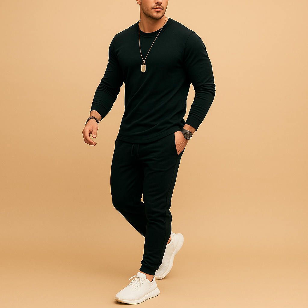 Trainingspak met sweater en joggingbroek voor heren