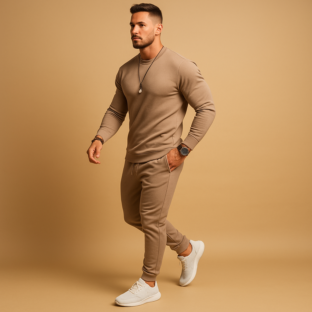Trainingspak met sweater en joggingbroek voor heren