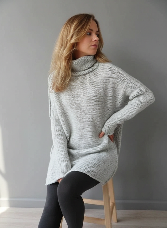 Luna - Comfortabele Dames Oversized Coltrui