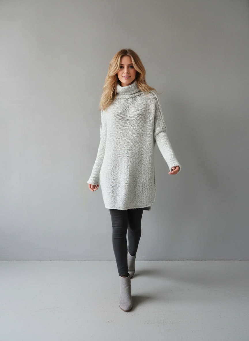 Luna - Comfortabele Dames Oversized Coltrui