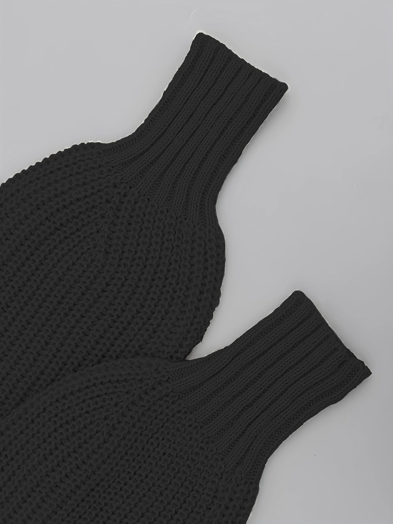 Chunky Knit - Dames V-hals vest met knoopsluiting