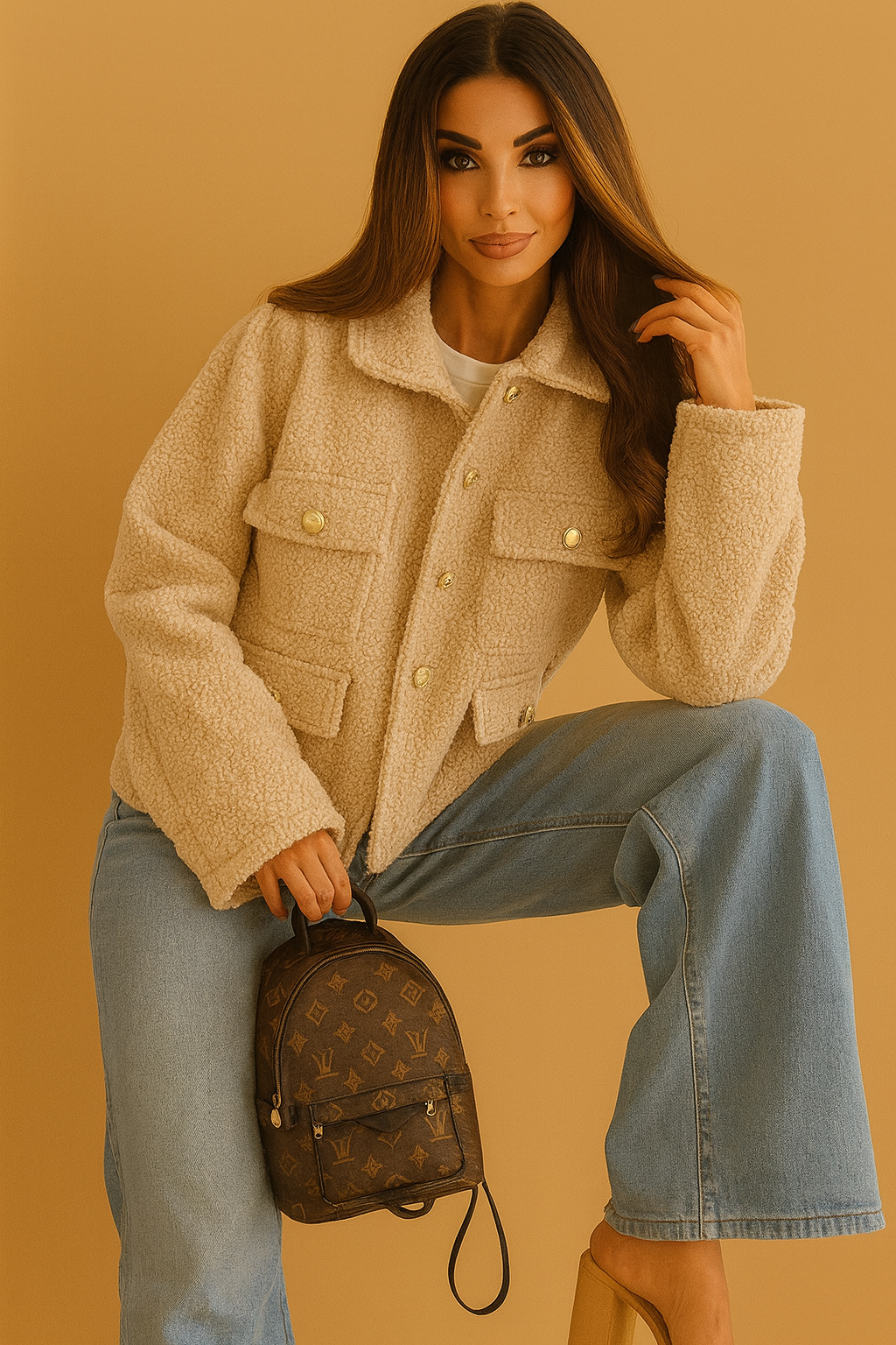 Boucle Beige Jacket