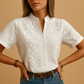 Modieuze witte blouse