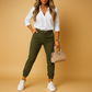 Slim fit chino broek met stretch