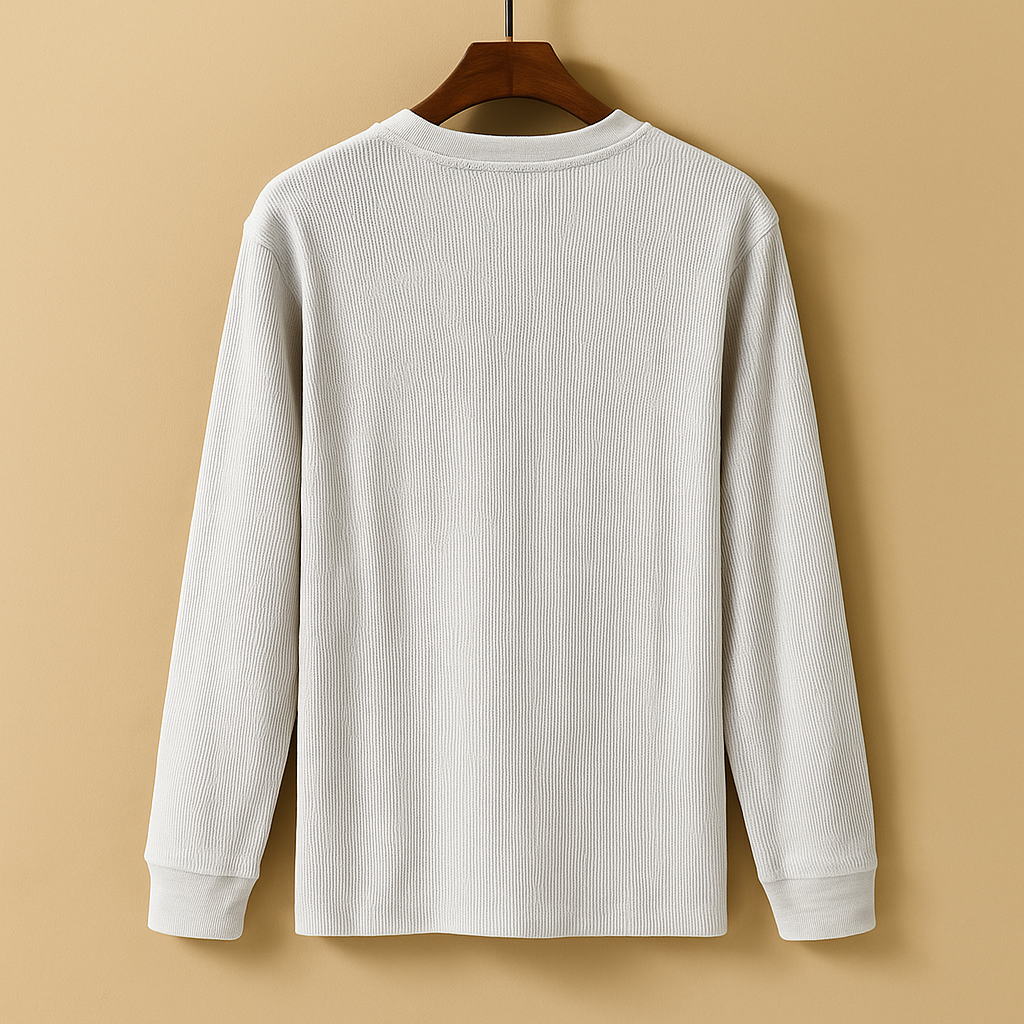 Casual longsleeve overhemd met relaxte pasvorm voor heren