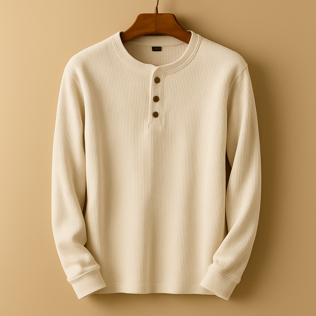 Casual longsleeve overhemd met relaxte pasvorm voor heren