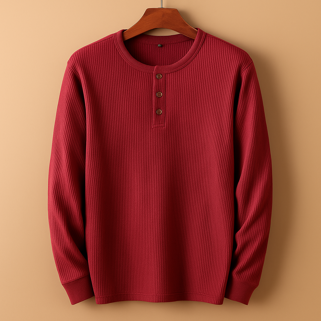 Casual longsleeve overhemd met relaxte pasvorm voor heren