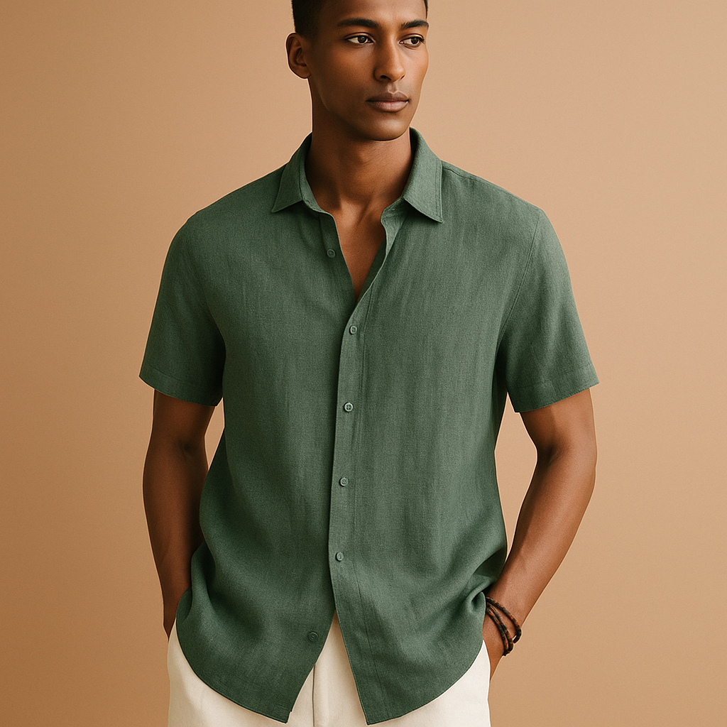 Stijlvol casual zomershirt met korte mouwen voor heren
