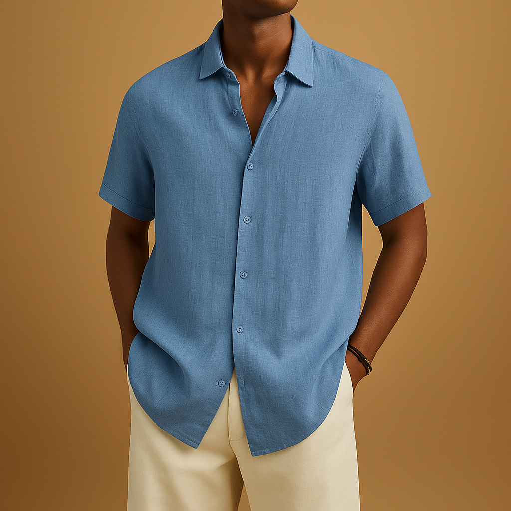 Stijlvol casual zomershirt met korte mouwen voor heren