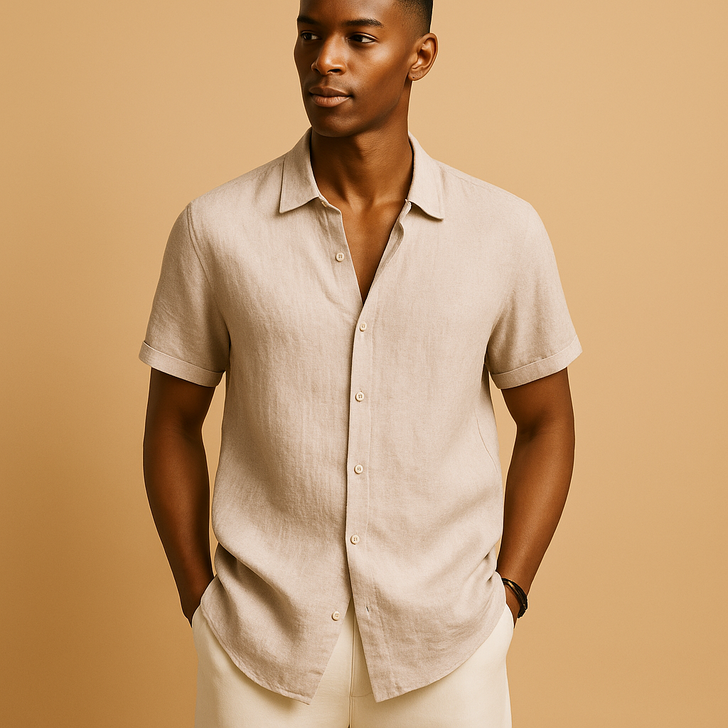 Stijlvol casual zomershirt met korte mouwen voor heren
