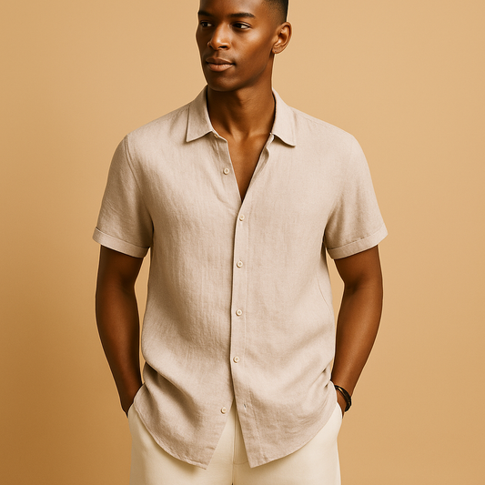 Stijlvol casual zomershirt met korte mouwen voor heren