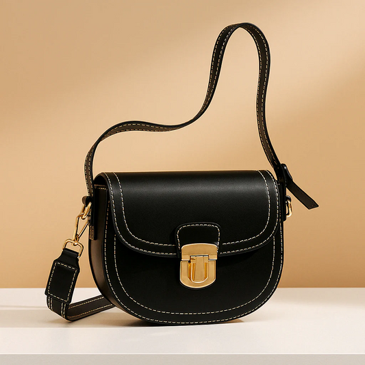 Crossbodytas met klepsluiting en tijdloos design