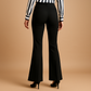 Flared broek met hoge taille