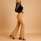 Flared corduroy broek met elegante pasvorm
