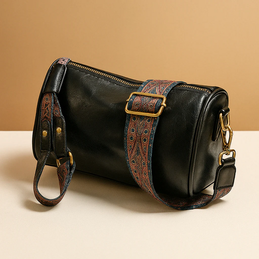 Gestructureerde crossbodytas met tijdloos design