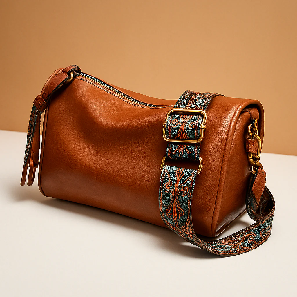 Gestructureerde crossbodytas met tijdloos design