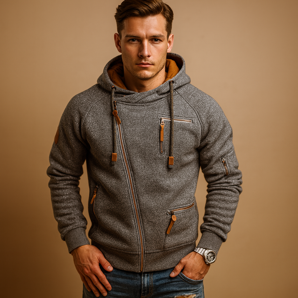 Heren vest met capuchon