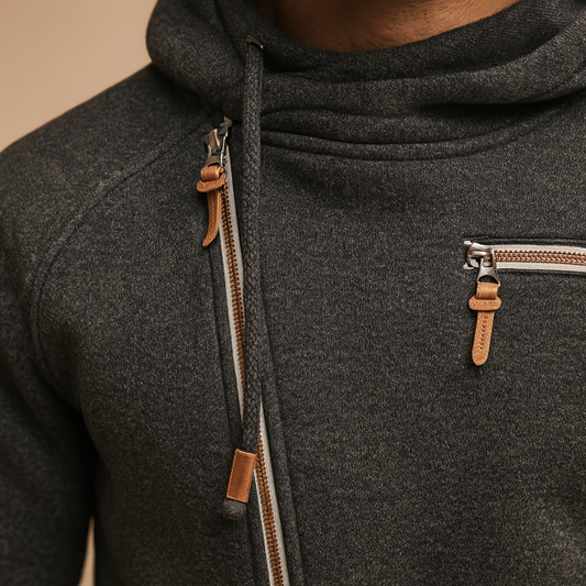 Heren vest met capuchon