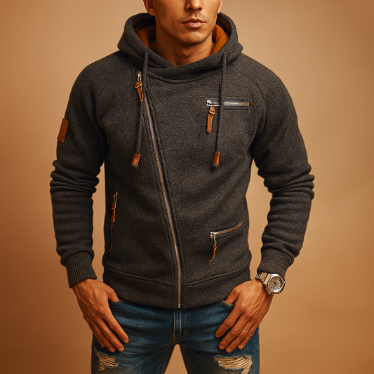 Heren vest met capuchon