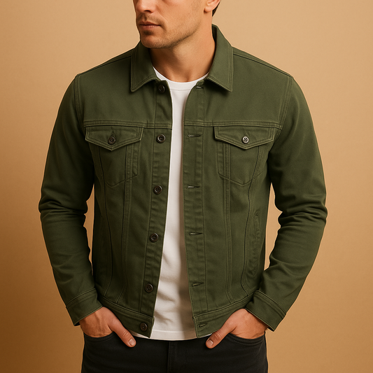 Klassiek getailleerd herenoverhemd met lange mouwen