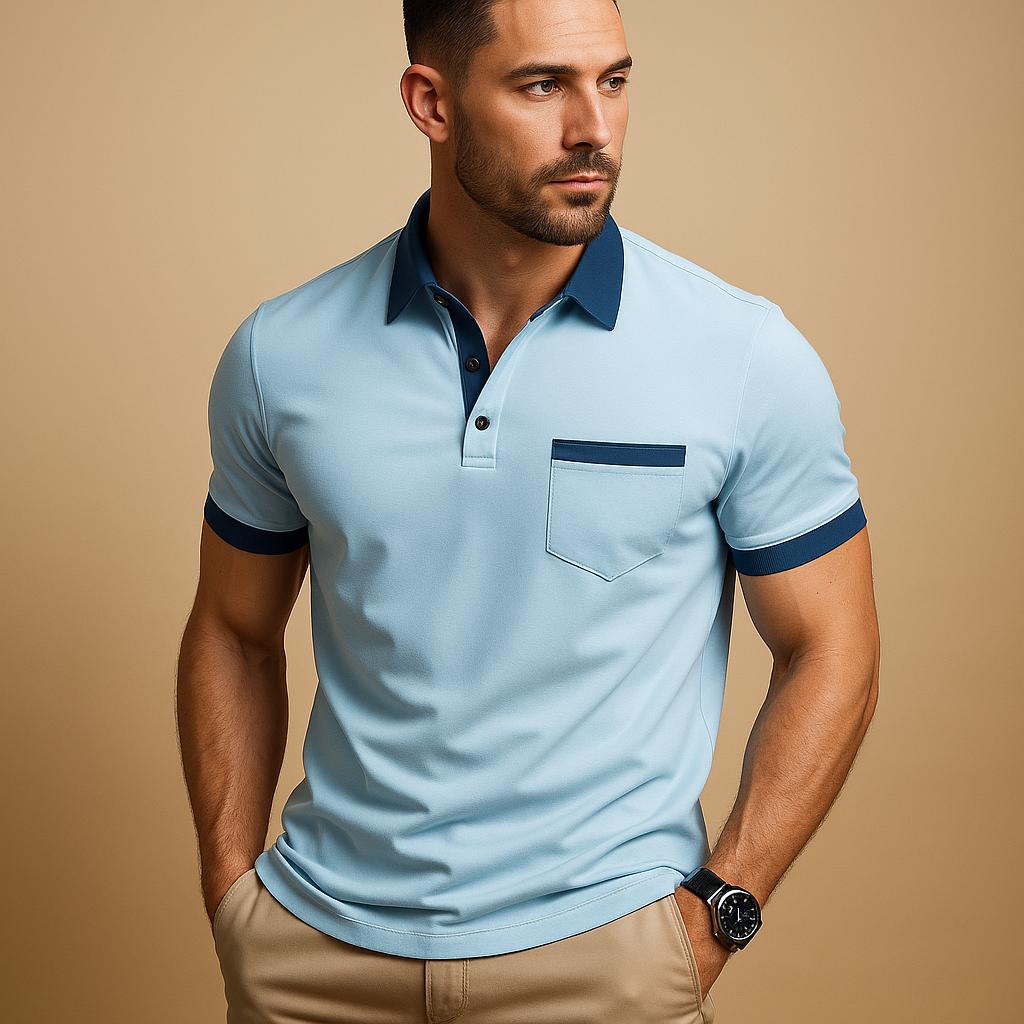 Klassiek poloshirt met korte mouwen voor heren