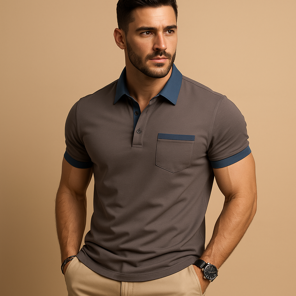 Klassiek poloshirt met korte mouwen voor heren