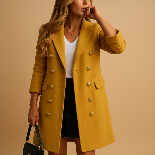 Lange trenchcoat met ceintuur