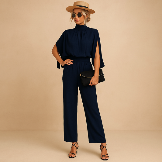 Lichte zomerjumpsuit met verstelbare bandjes