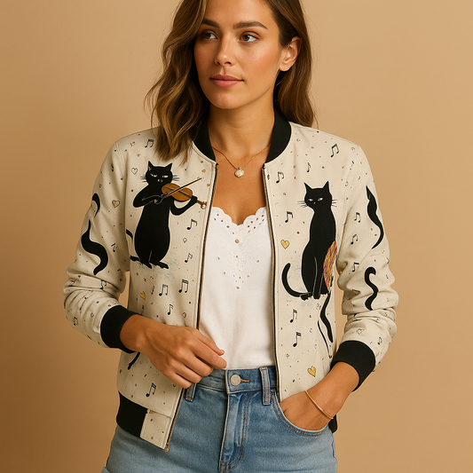 Lichtgewicht zomerjas met print