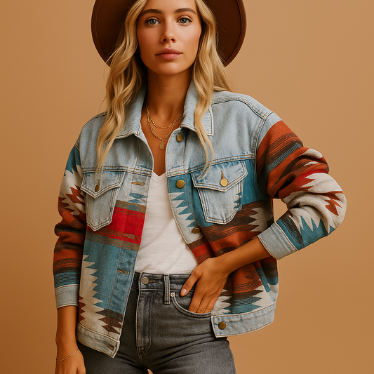 Losvallend katoenen/spijker herfstjas