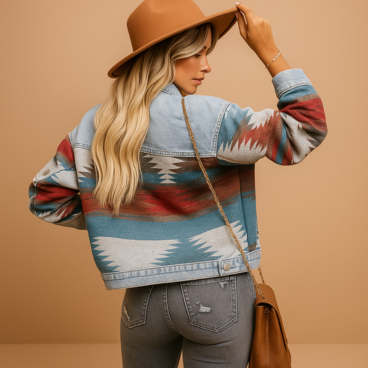 Losvallend katoenen/spijker herfstjas