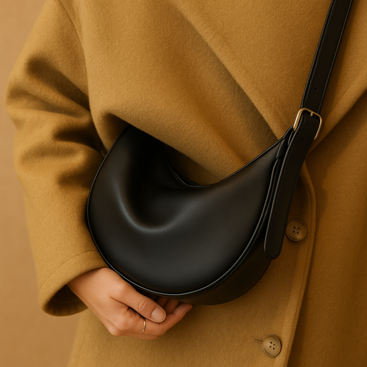 Minimalistische crossbodytas van zacht PU-leer