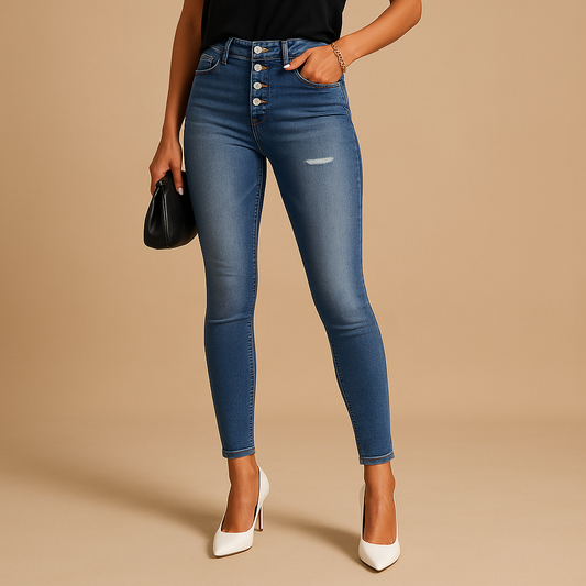 Slim fit ripped jeans