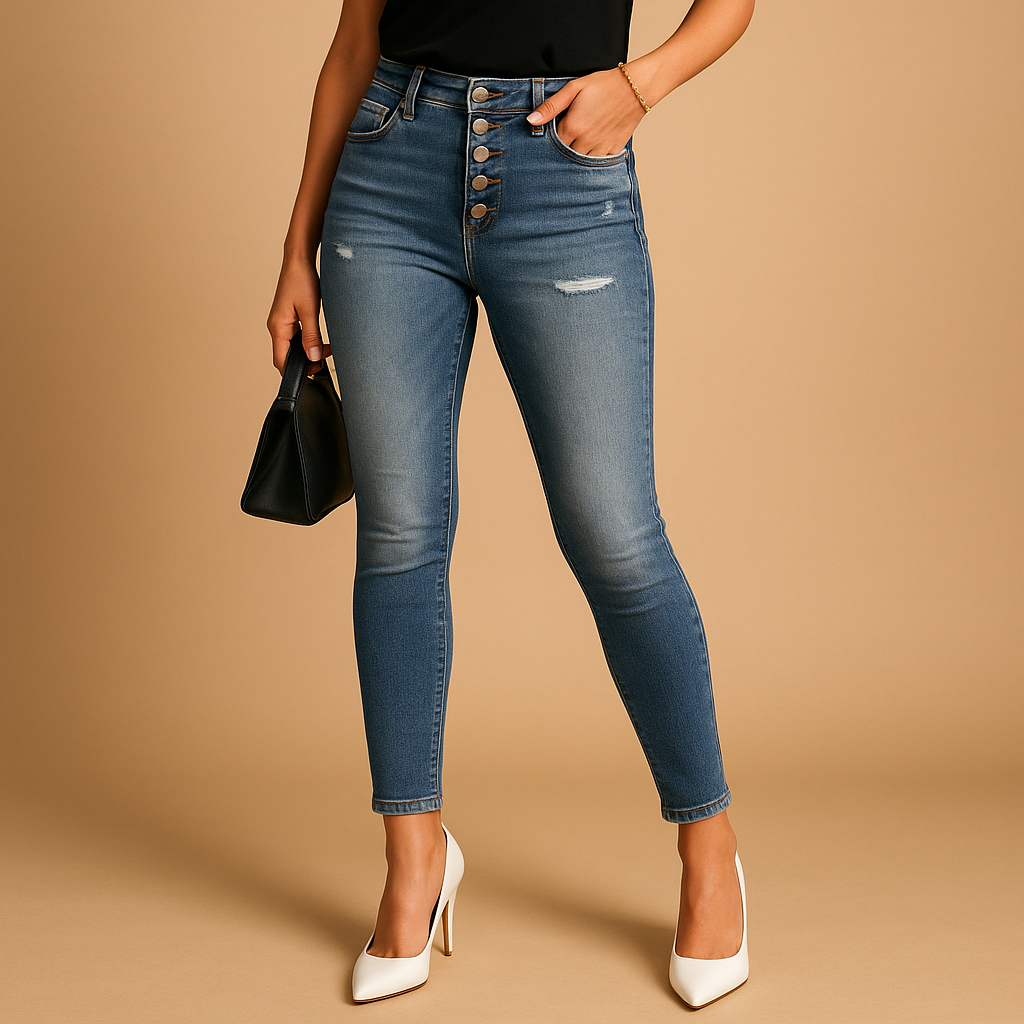 Slim fit ripped jeans