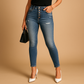 Slim fit ripped jeans