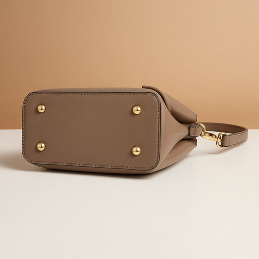 Schoudertas met geometrisch patroon en verstelbare riem