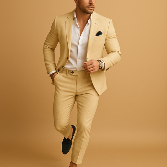 Slim fit herenpak met blazer en pantalon voor formele gelegenheden