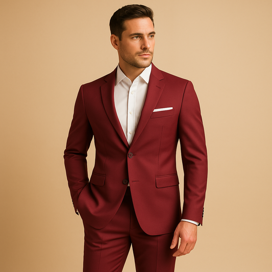 Slim fit pak met blazer en pantalon voor heren