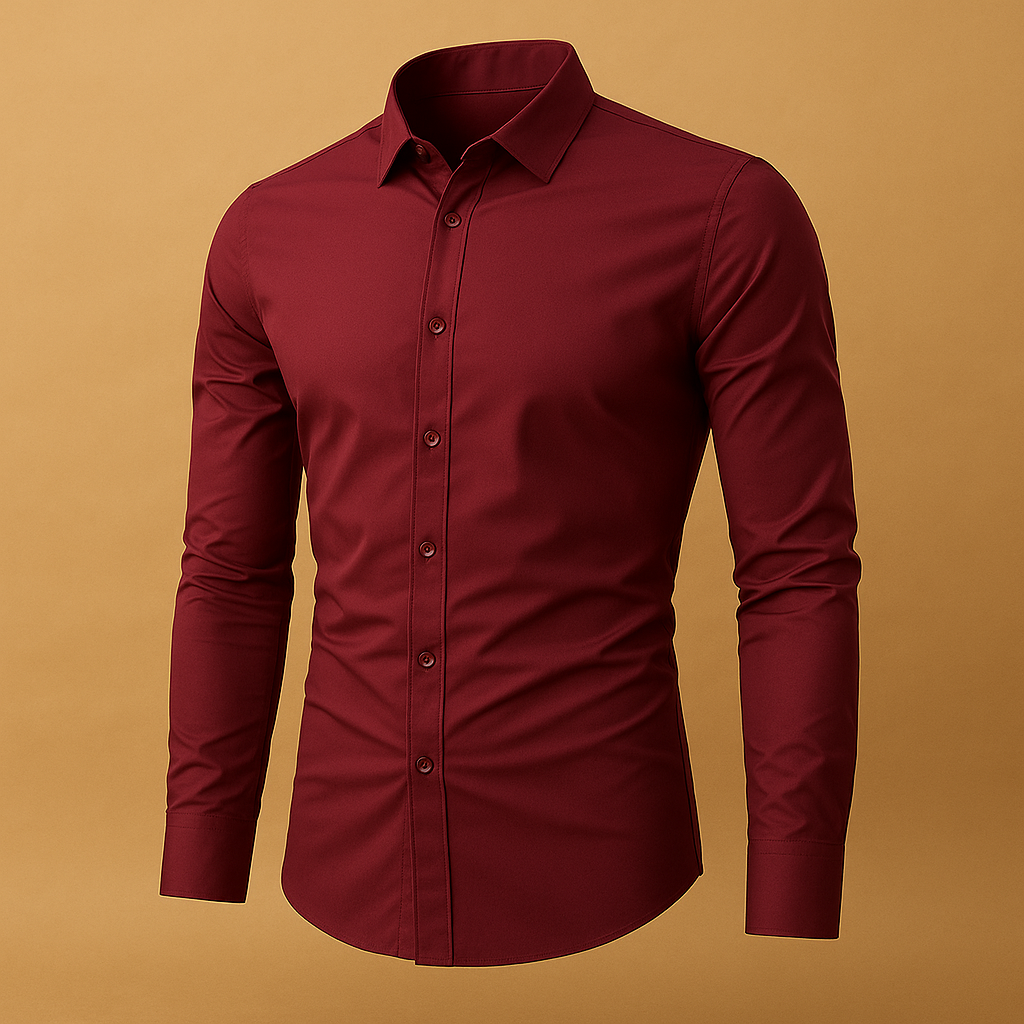 Slim fit overhemd met turndown-kraag voor heren