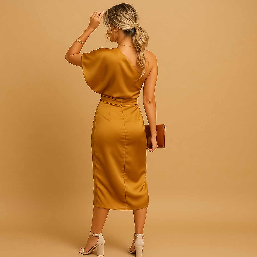 Tijdloze elegante jurk met flatterende pasvorm